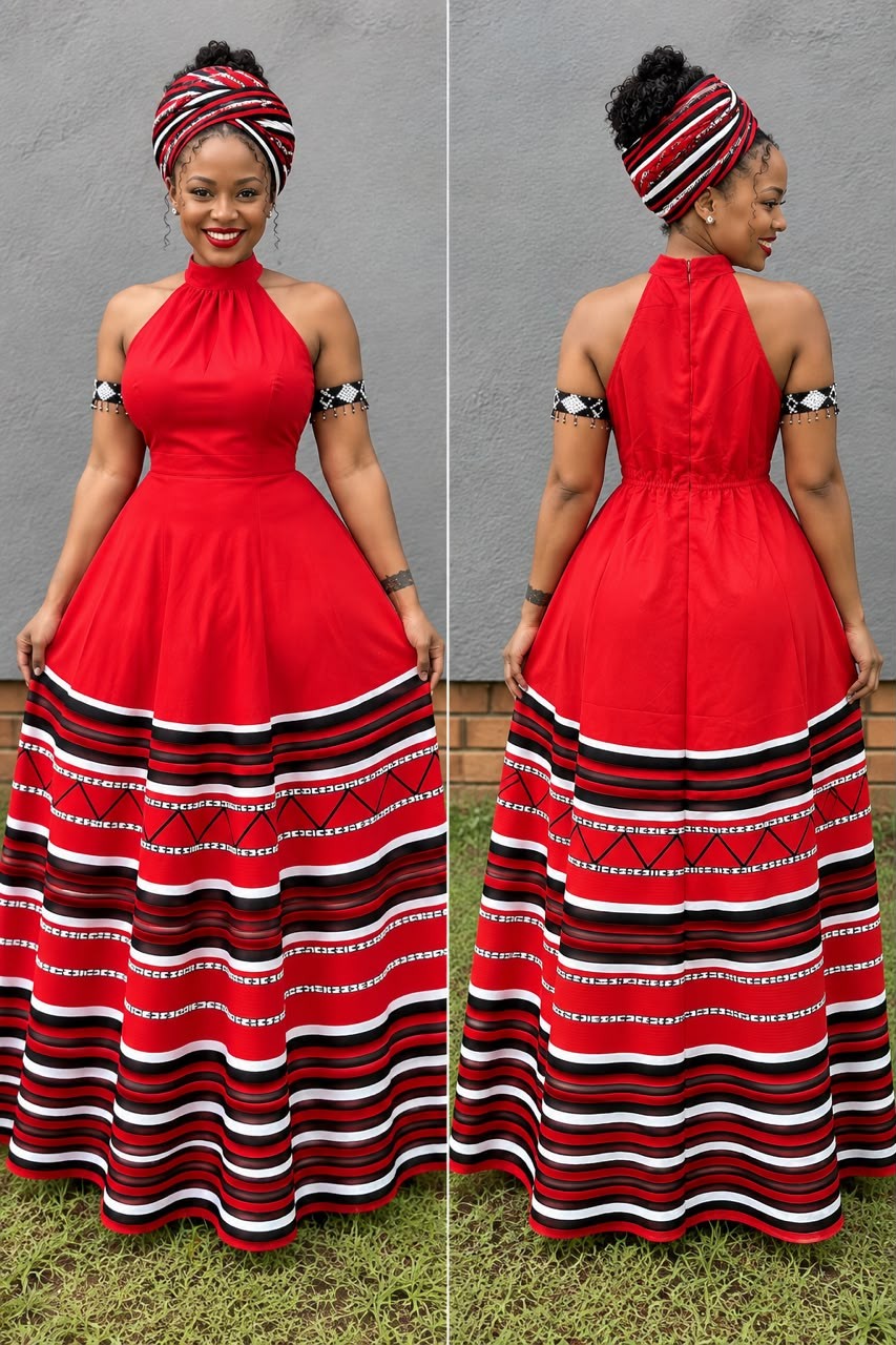 AFRICAN PRINT SLEEVELESS DRESS