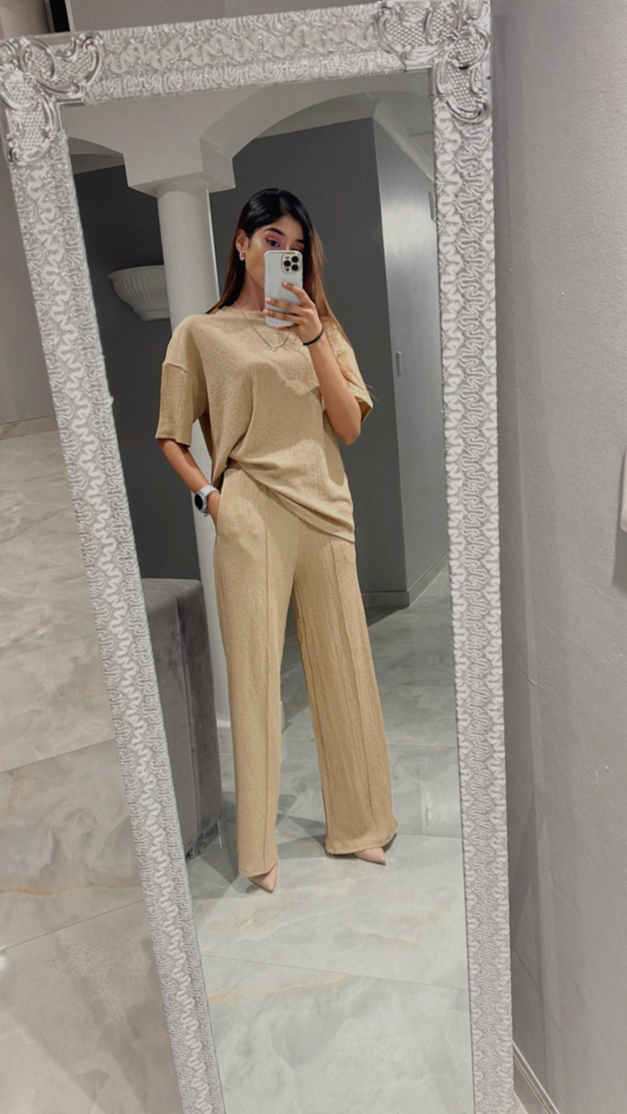 baggy t.shirt with pants twin set