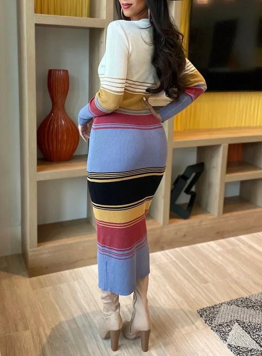 Front Buttons Knit dress