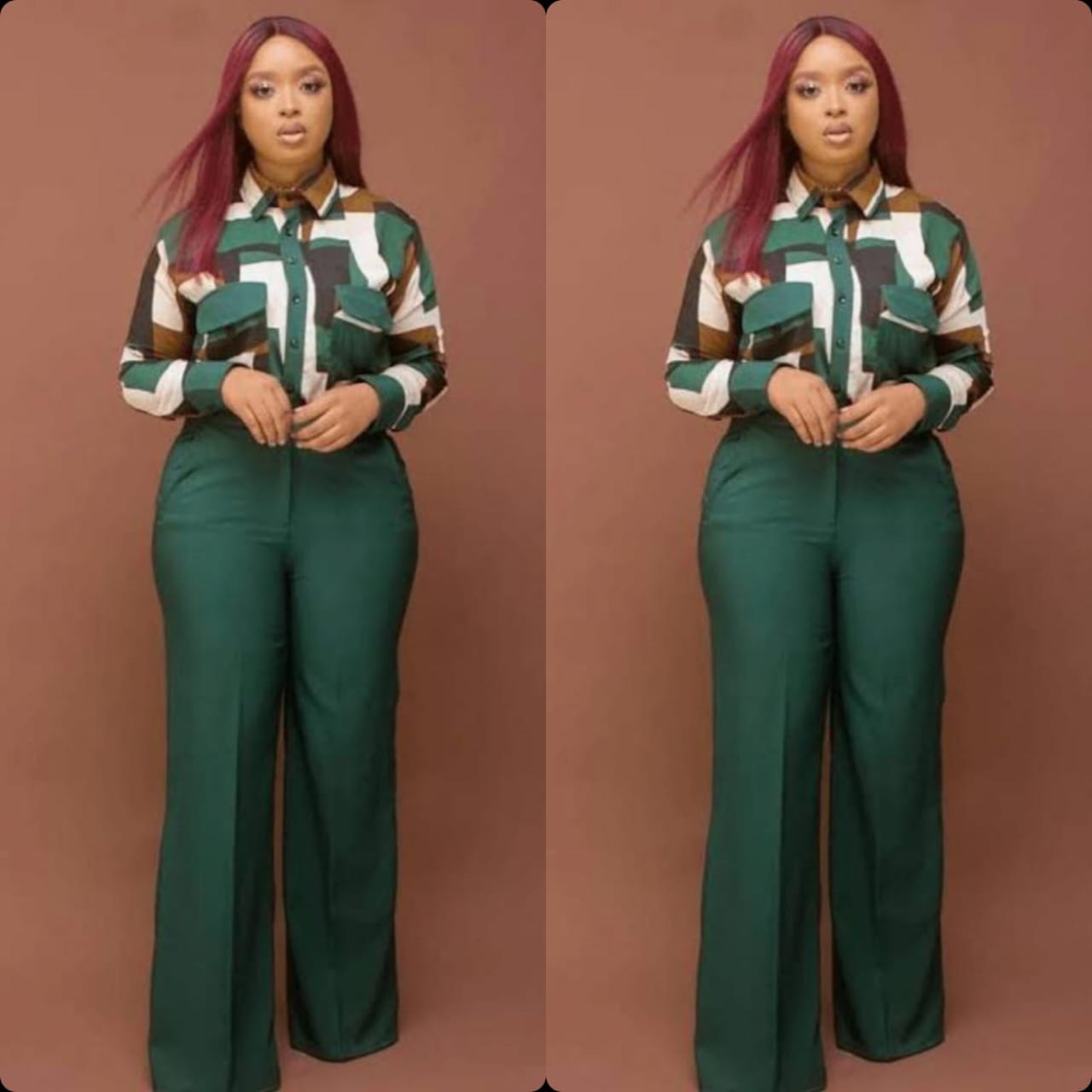 Green color shade 2 piece