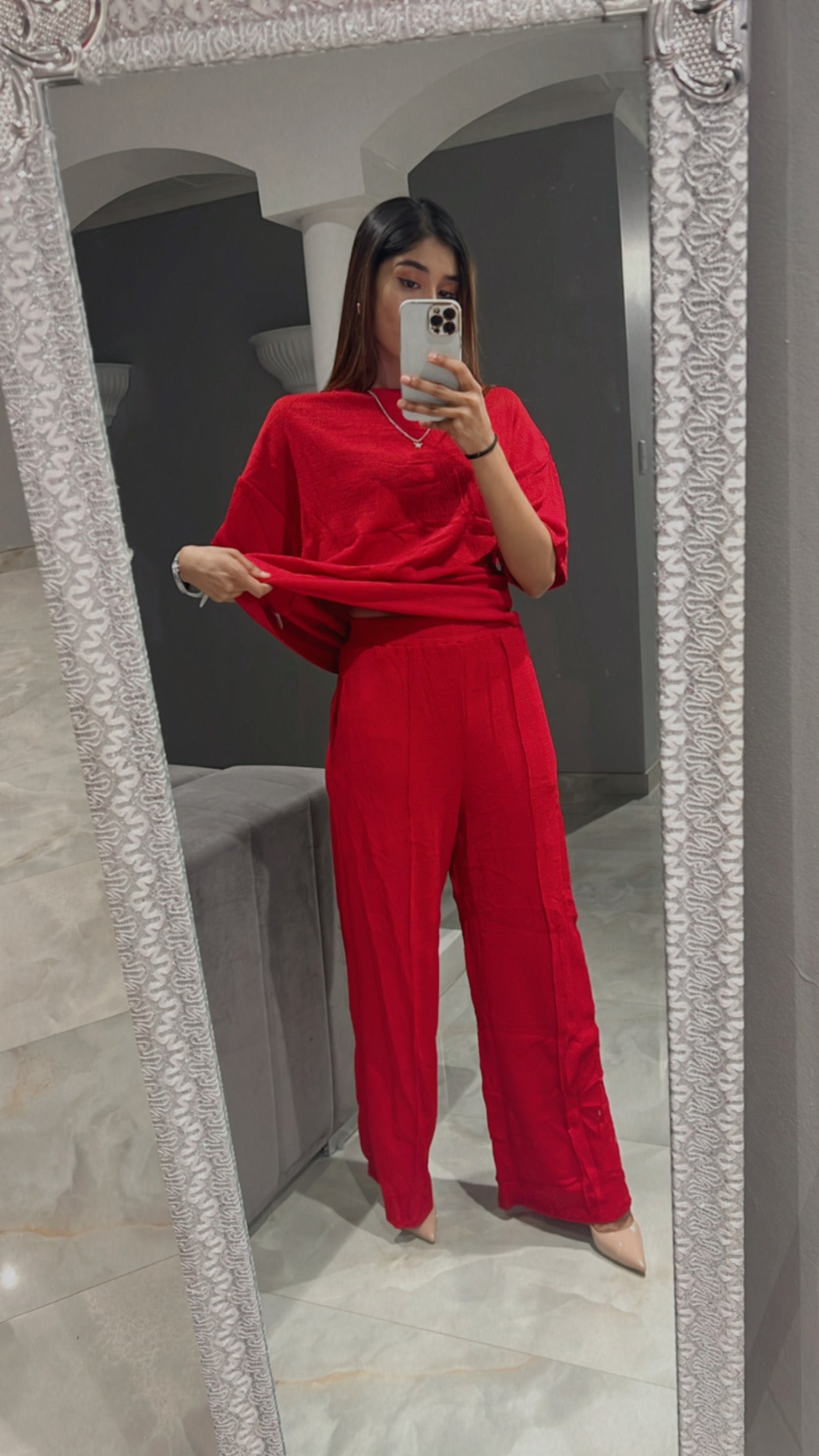baggy t.shirt with pants twin set