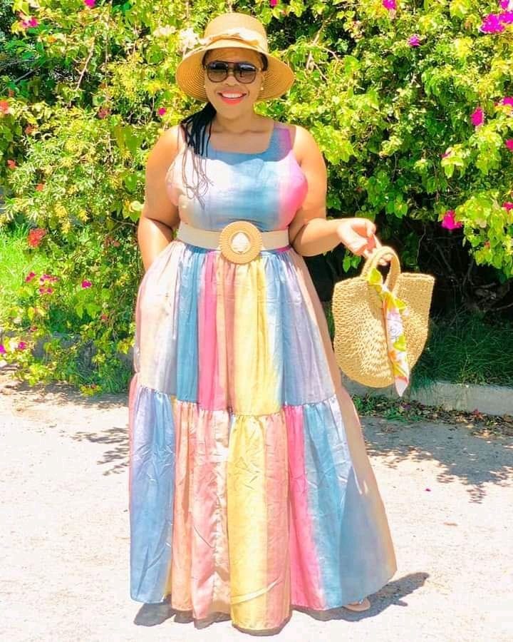 Multi color maxi dress