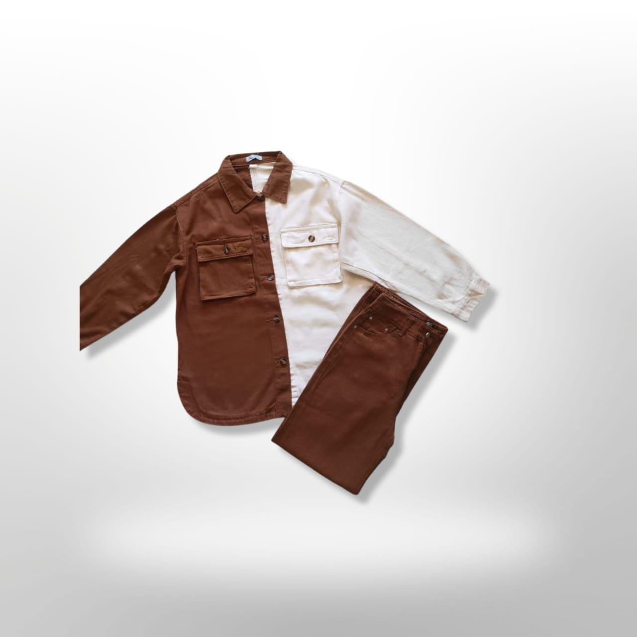 Two tone brown set