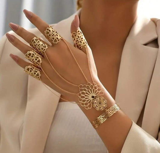 Finger Ring Bracelet Hand Jewelry