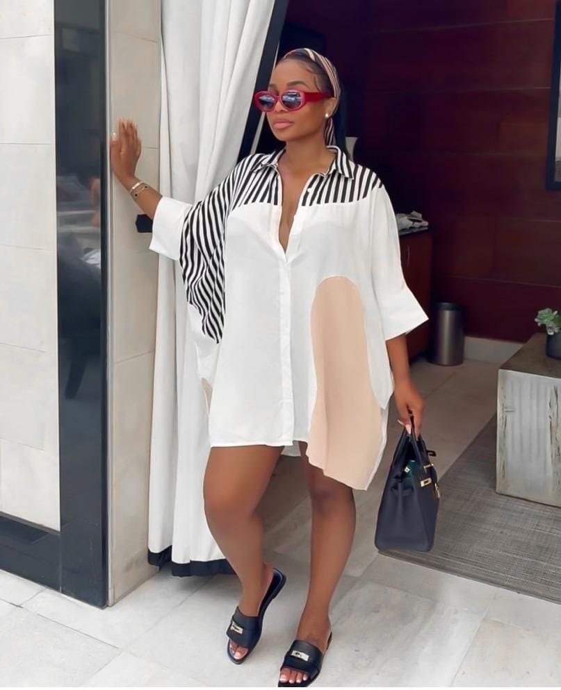oversize look summer shirt