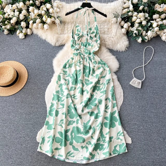 Sleeveless Open front relaxed dress