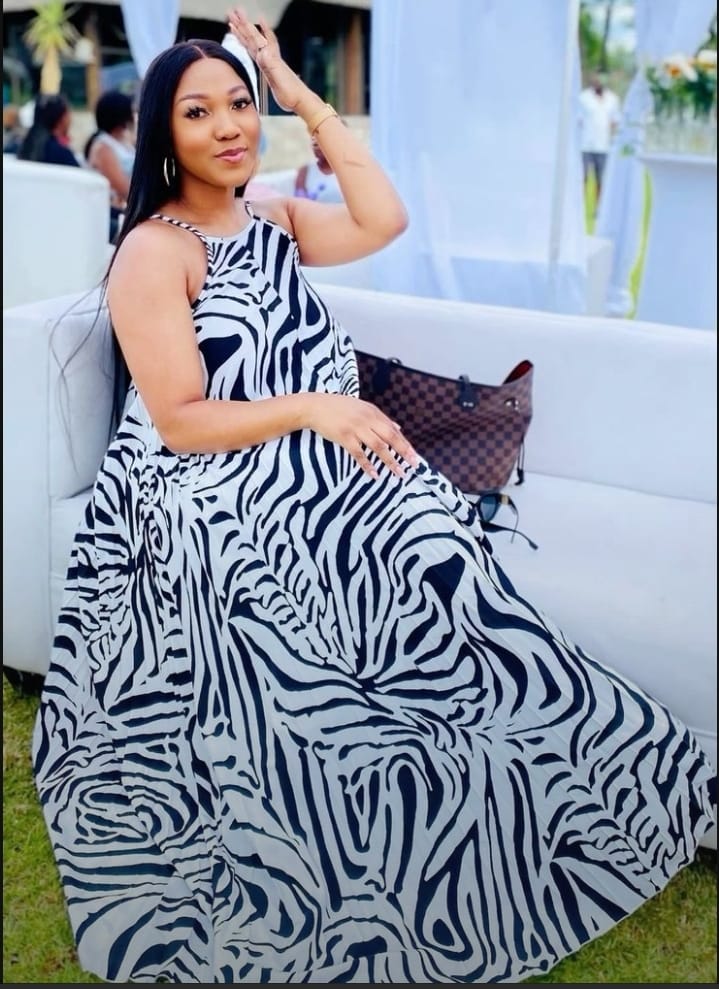 Zebra strap dress