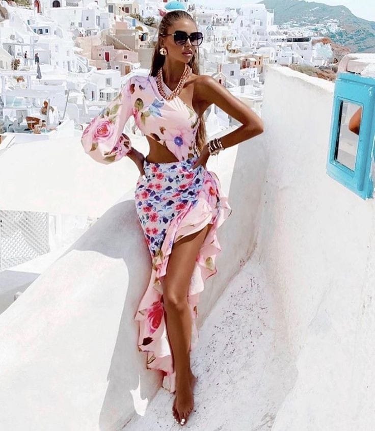 One arm floral set