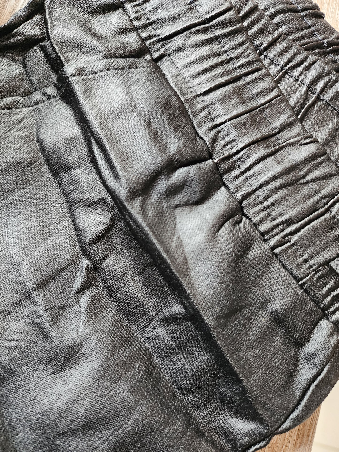 wetlook cargo jogger