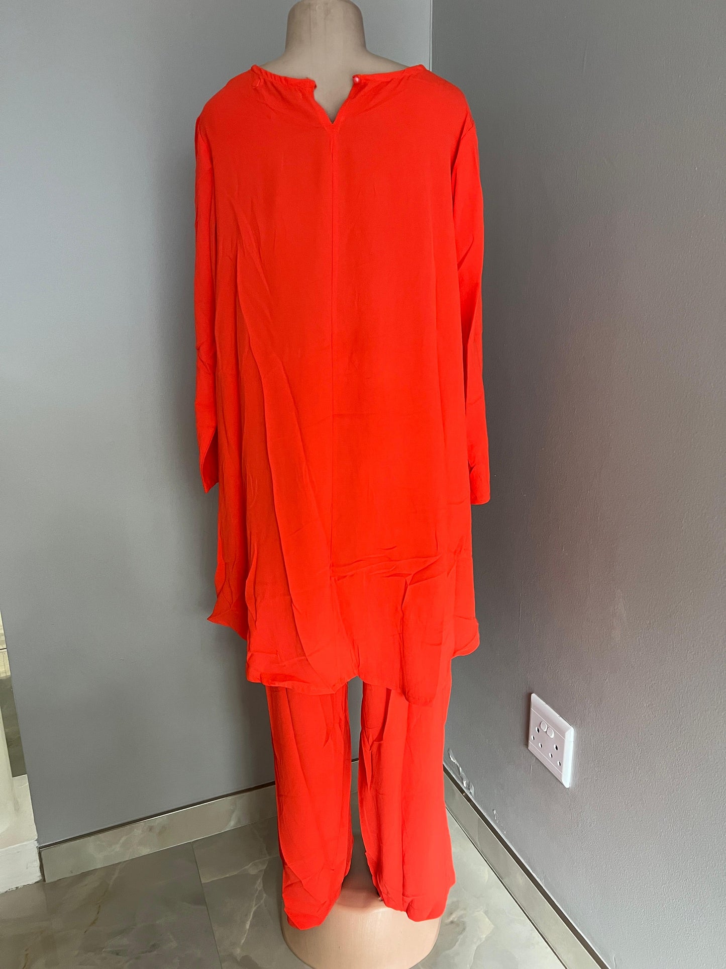 Orange linen set
