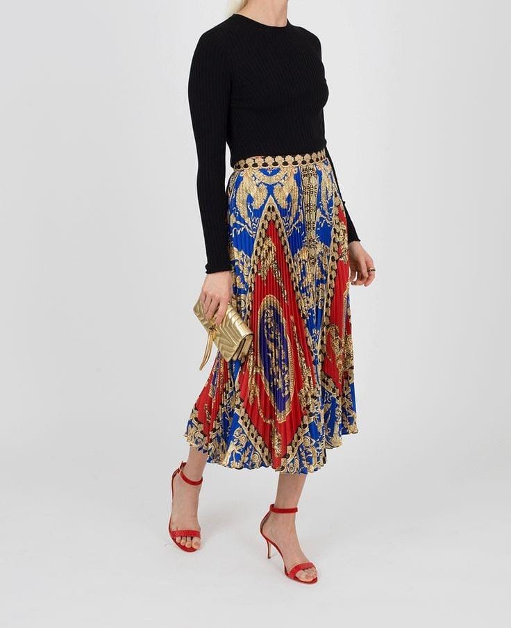 versa pleated skirt