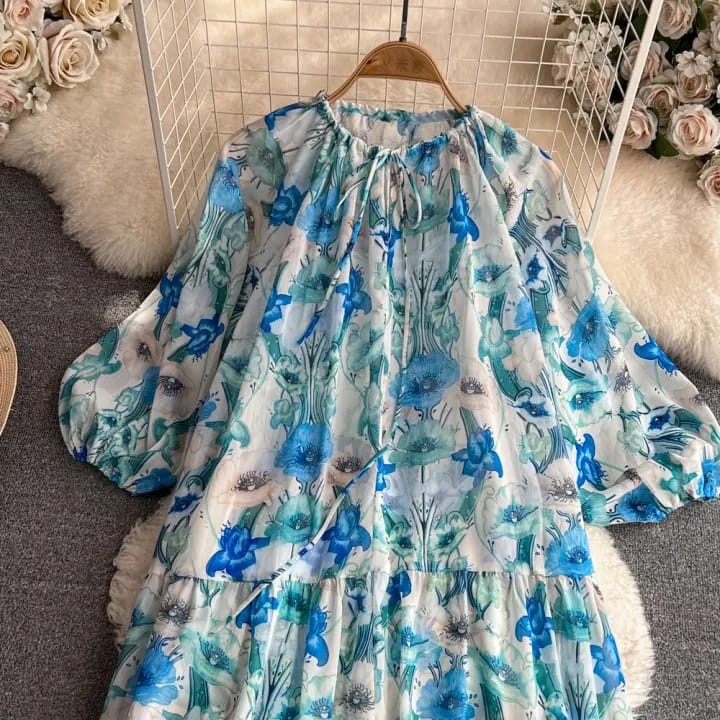 floral tier dress
