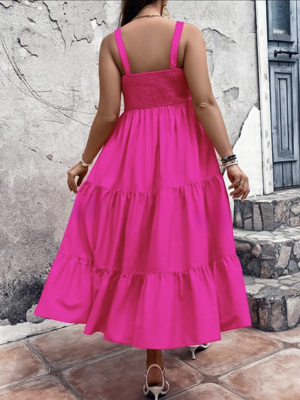 Elasticated Top sleeveless dress