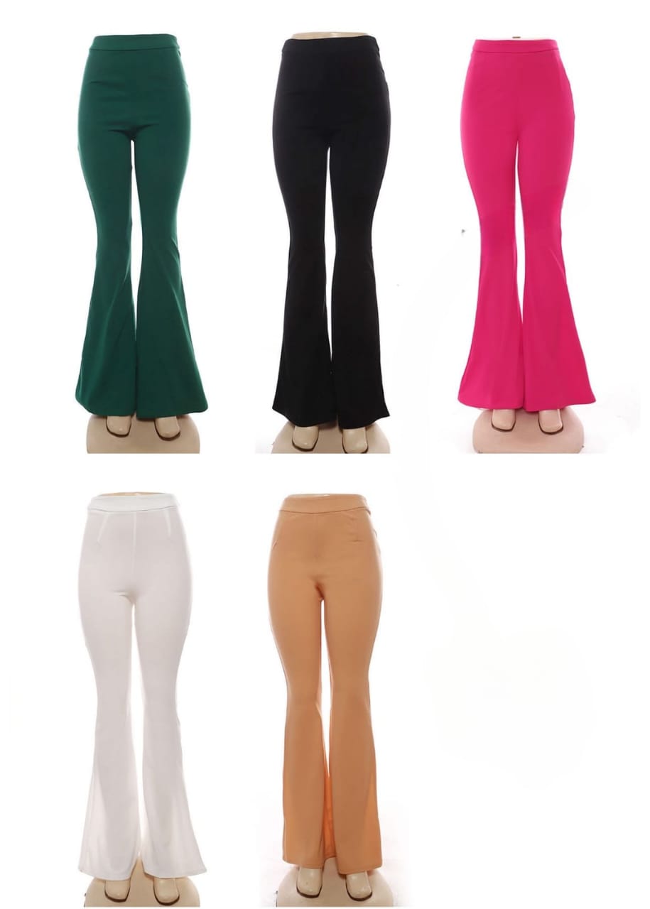 High waisted flare pants