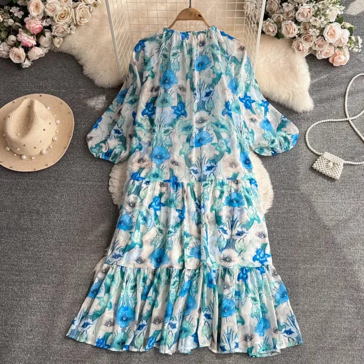floral tier dress