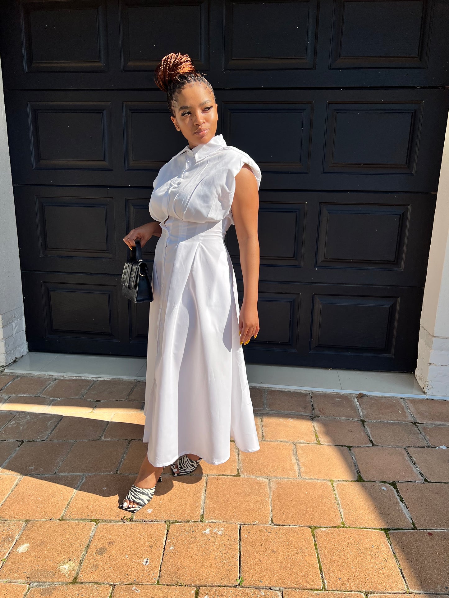 button down shirt dress