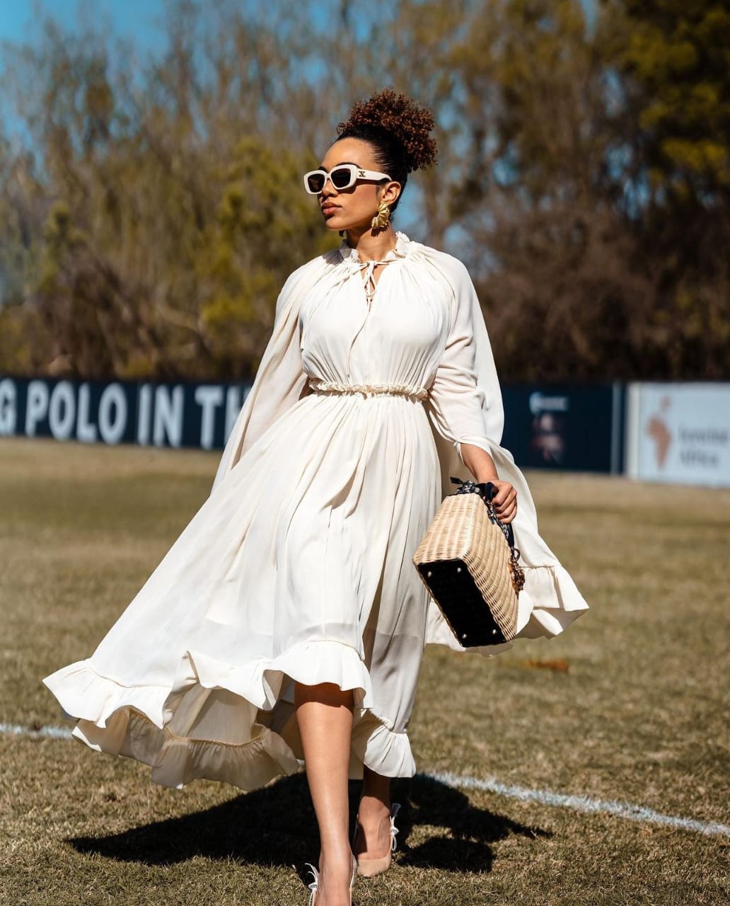 Balloon sleeved Relaxed Dress