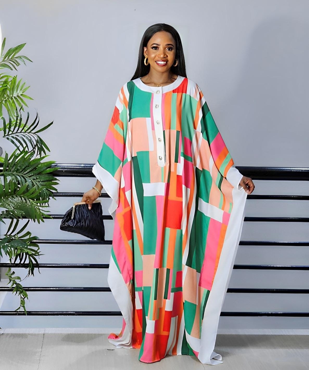 Multi colour kaftan