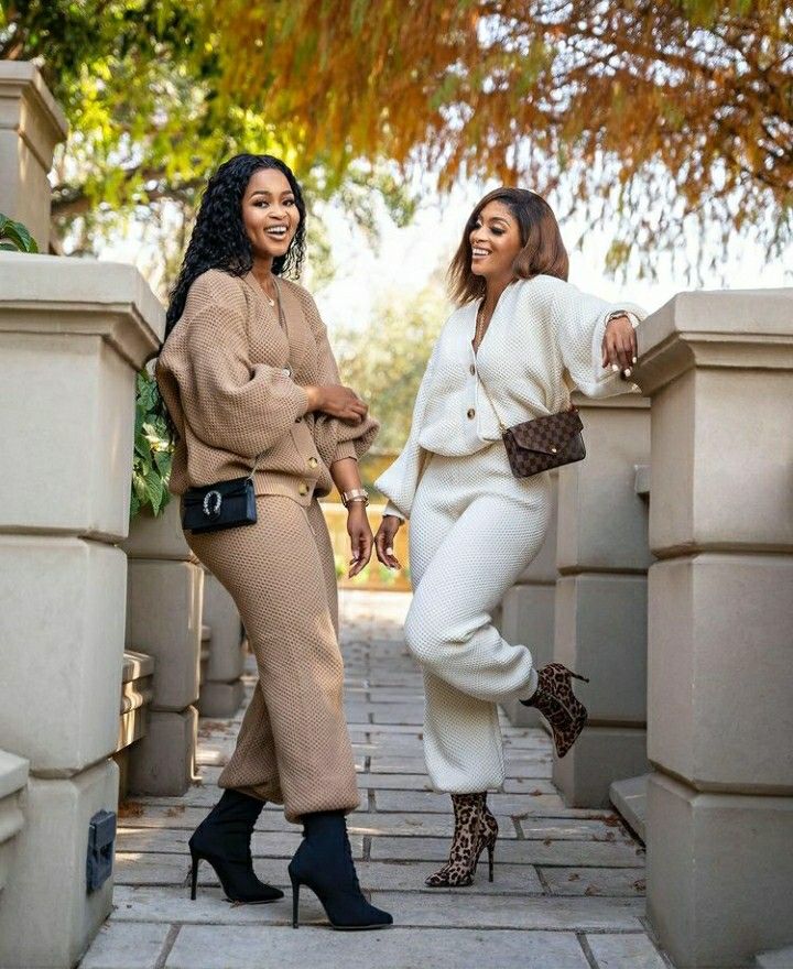 knitted two piece set