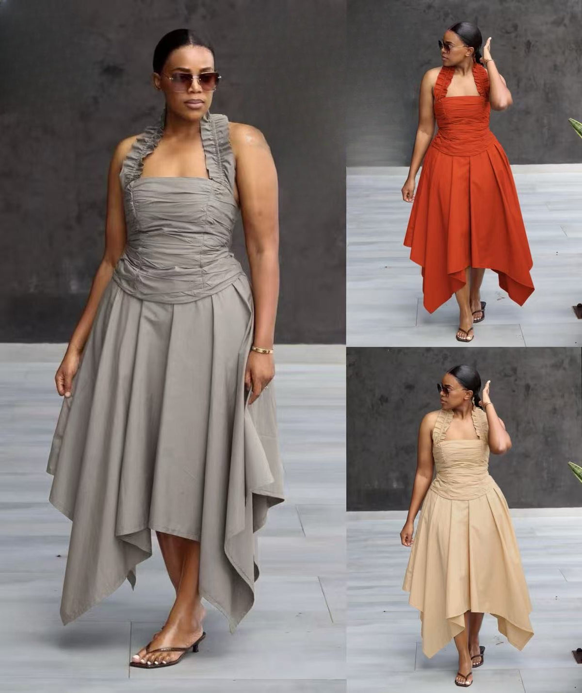 Stylish uneven dress