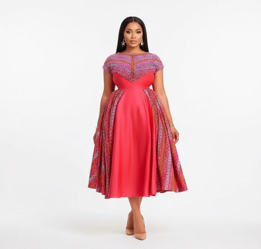 Red traditional styled dress