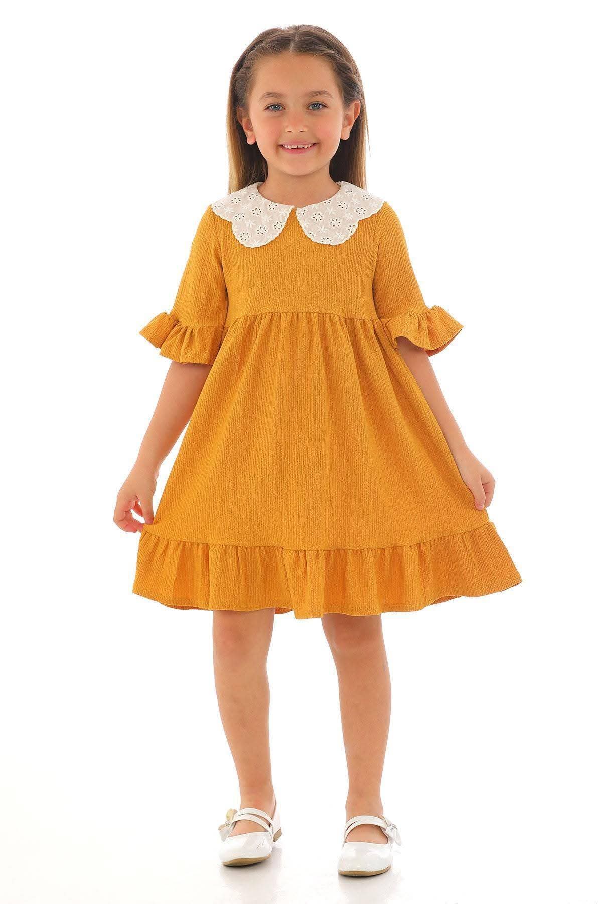 mustard kiddies dress