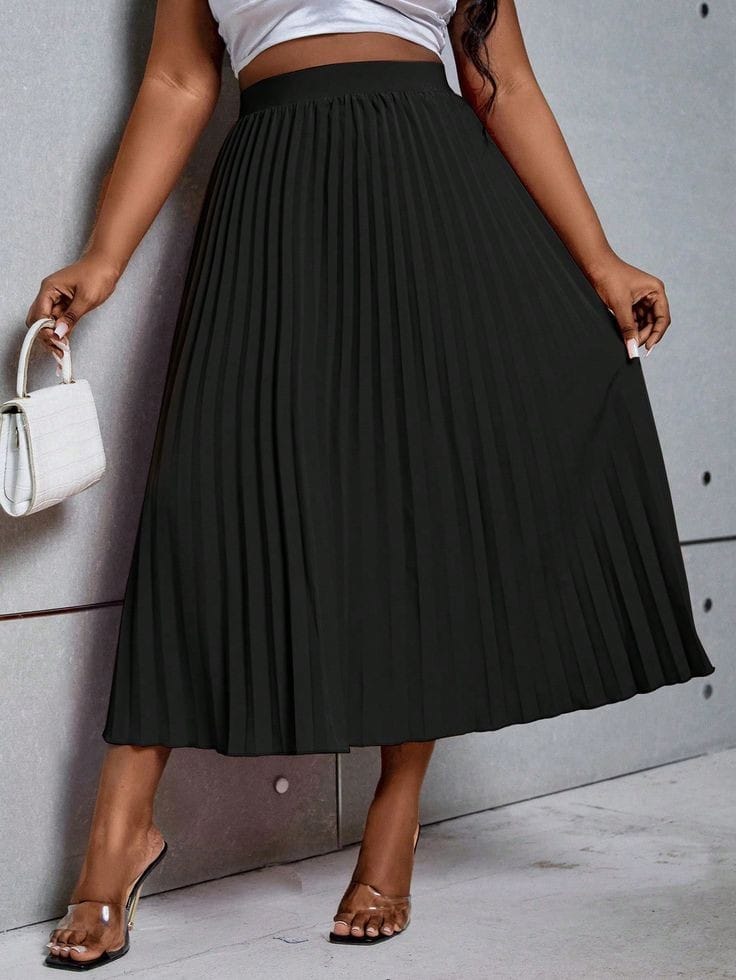 Relaxed Pleated skirt