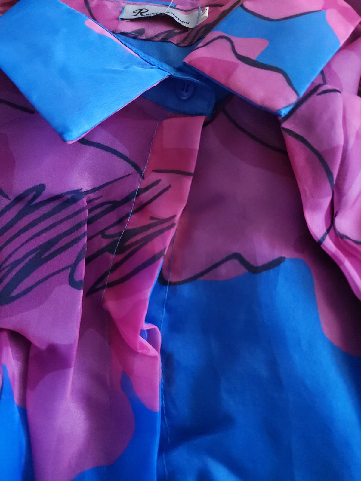 chiffon floral flare dress