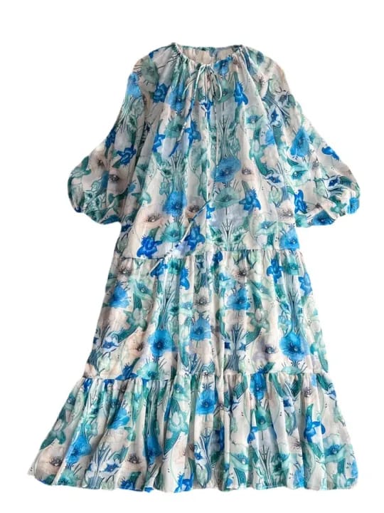 floral tier dress