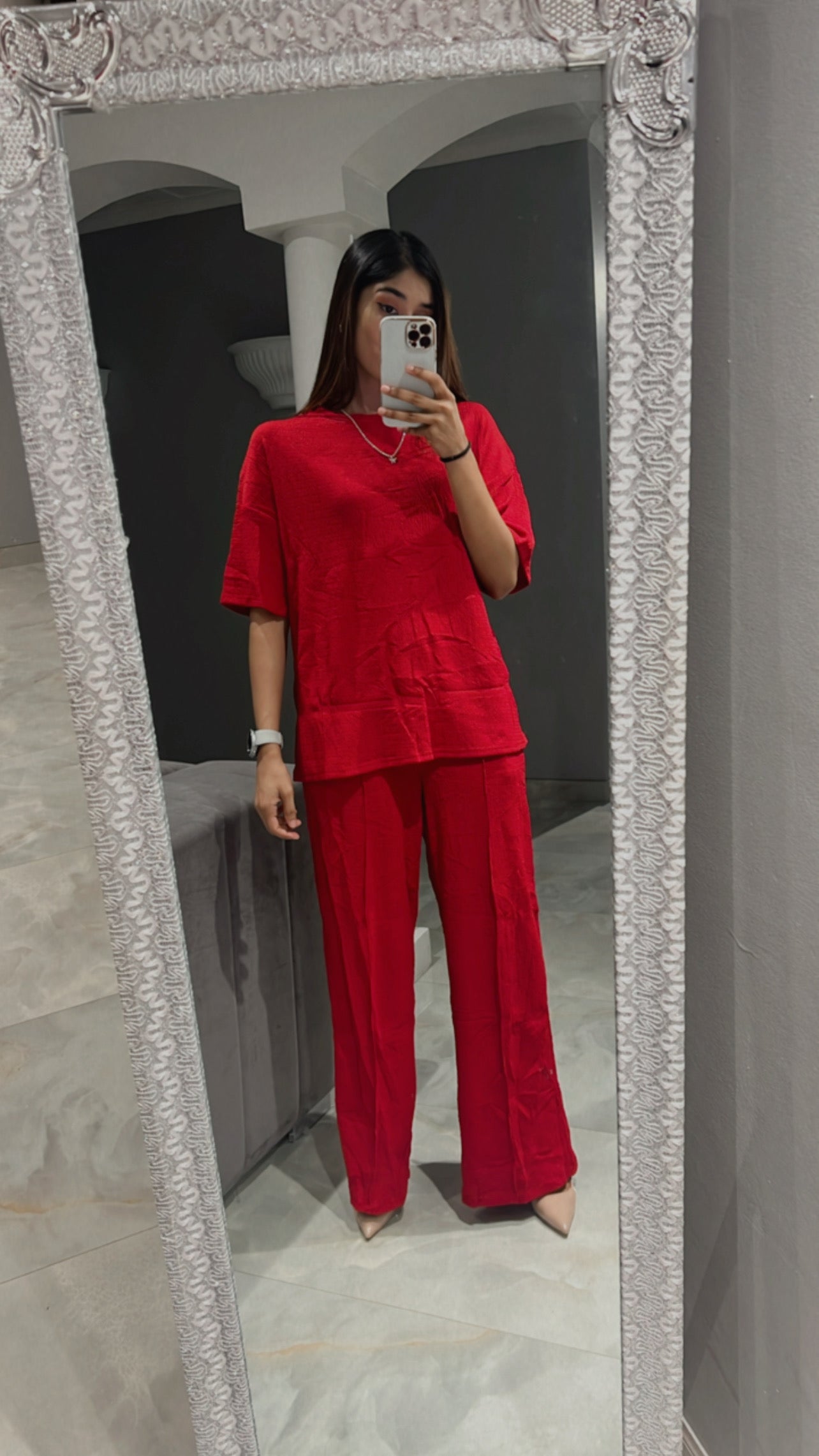 baggy t.shirt with pants twin set