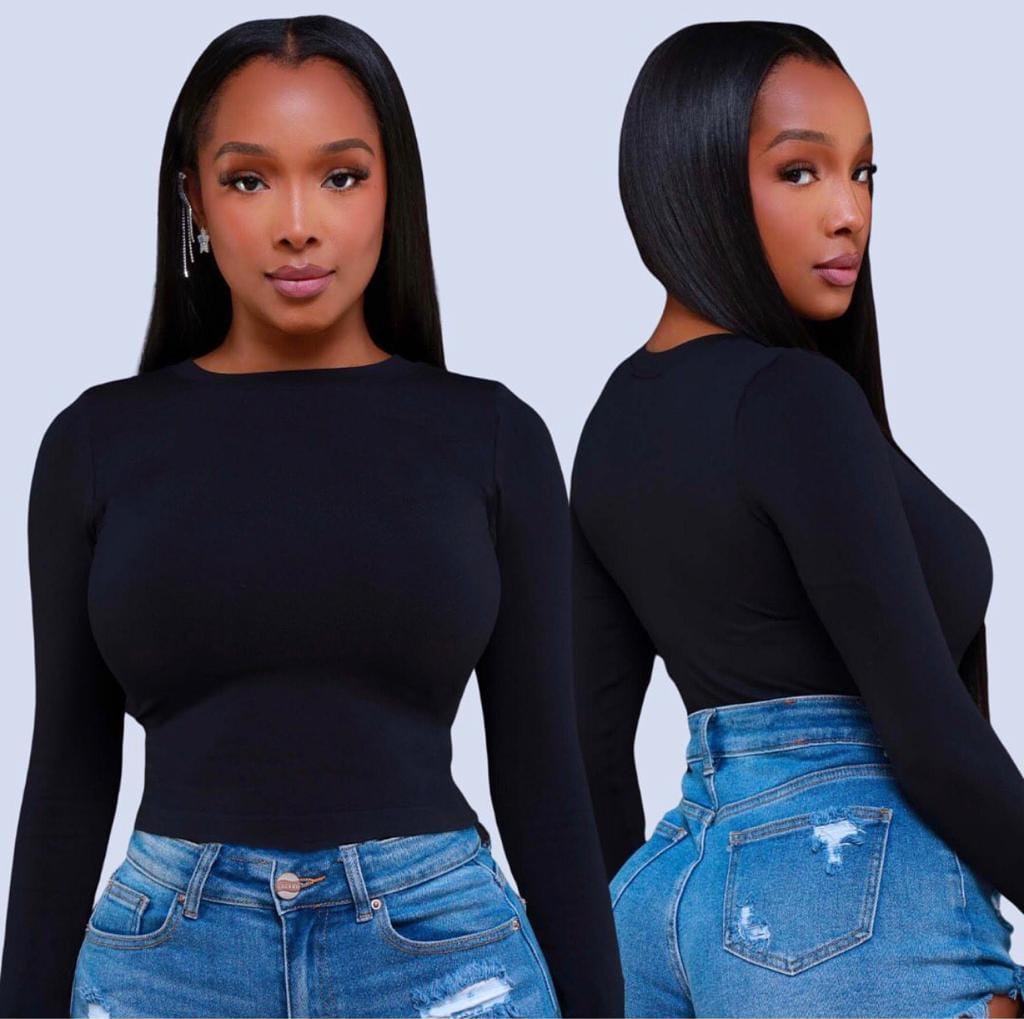 Long sleeve black top