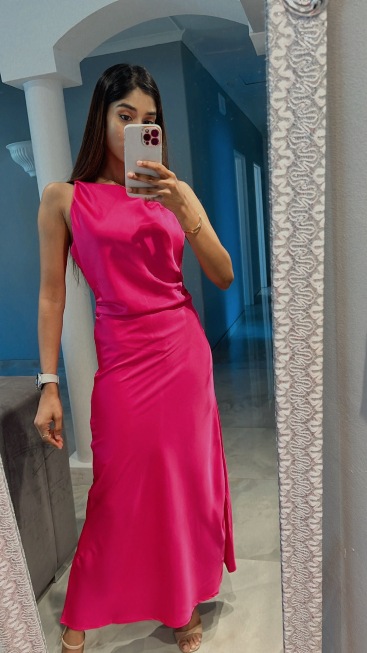 round neck full cover dress