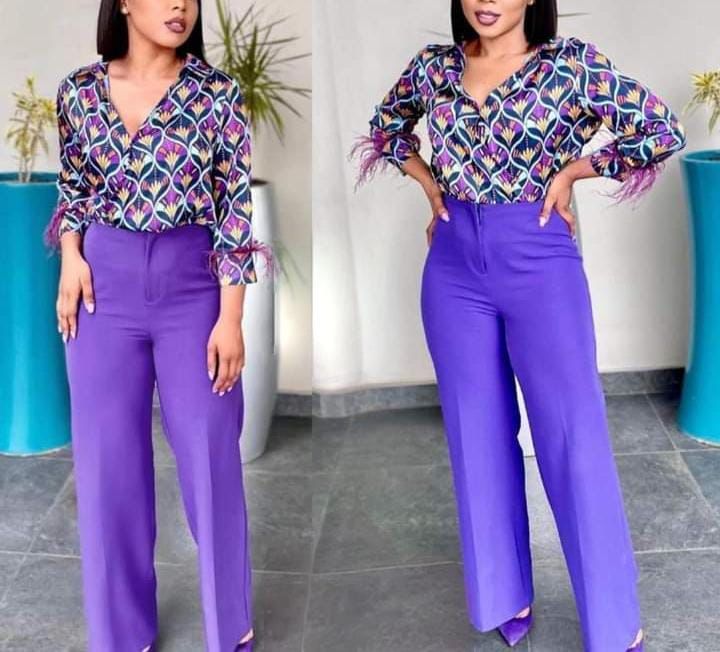 Purple Fur cuffs two piece