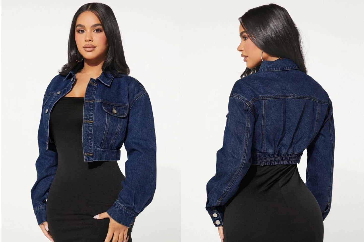 CROP DENIM JACKET
