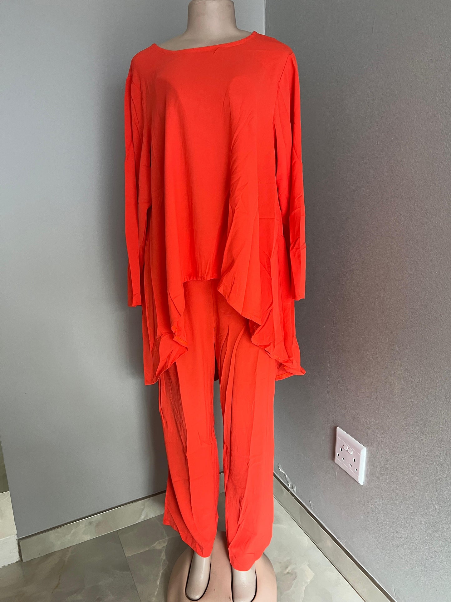 Orange linen set