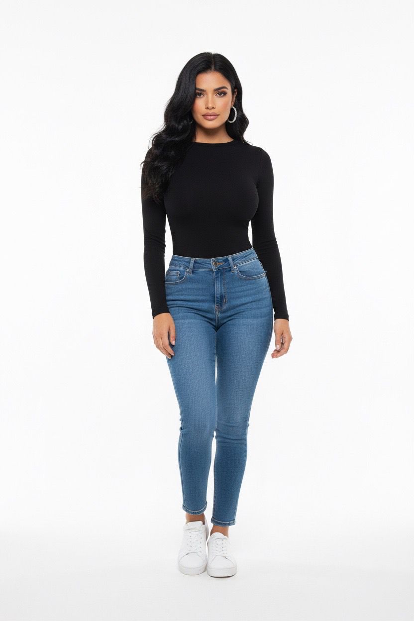 Long sleeve black top