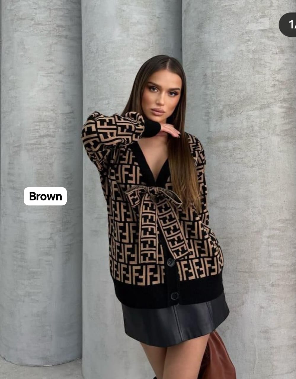 Button down cardigan knit sweater