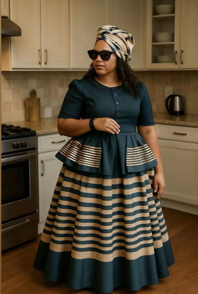 african print dress