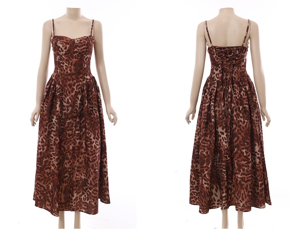 leopard print dress