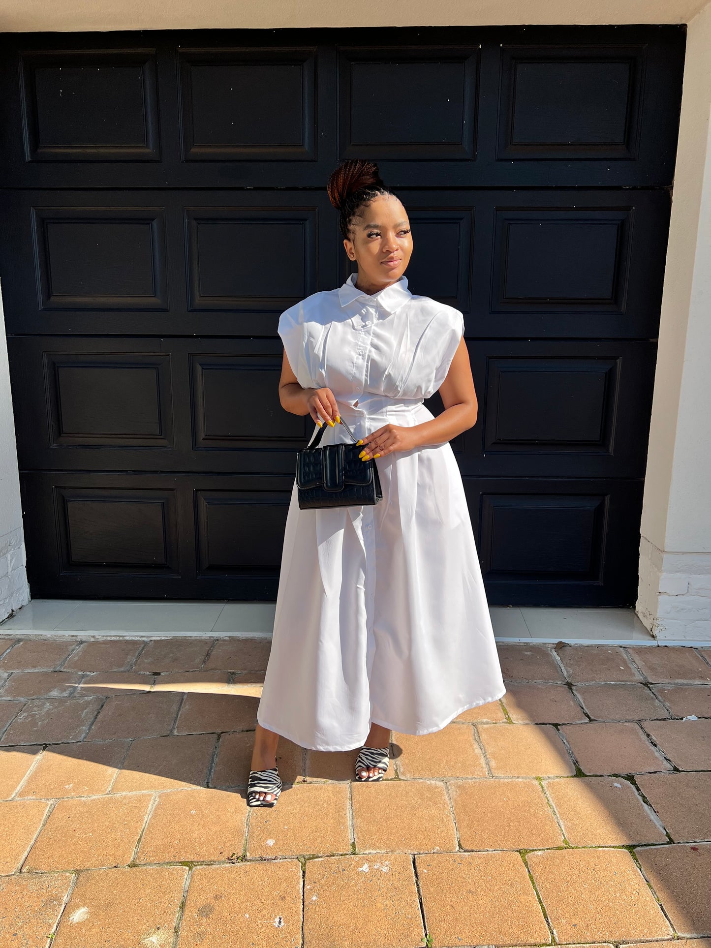 button down shirt dress