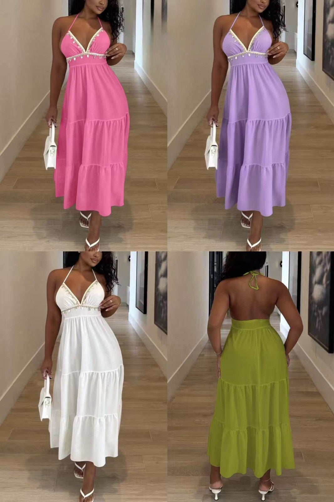 Sleeveless flare dress