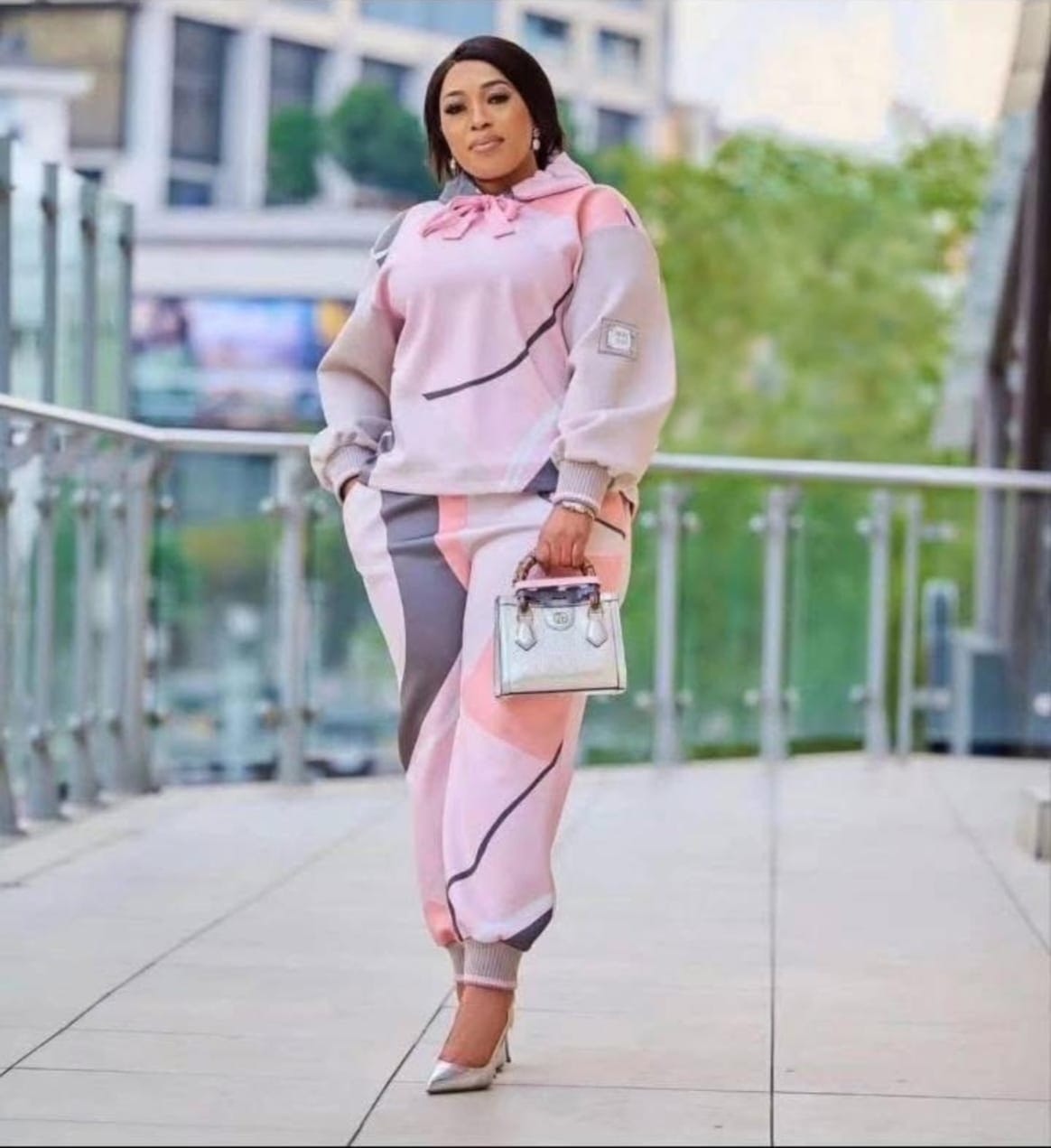 Colorful track suit