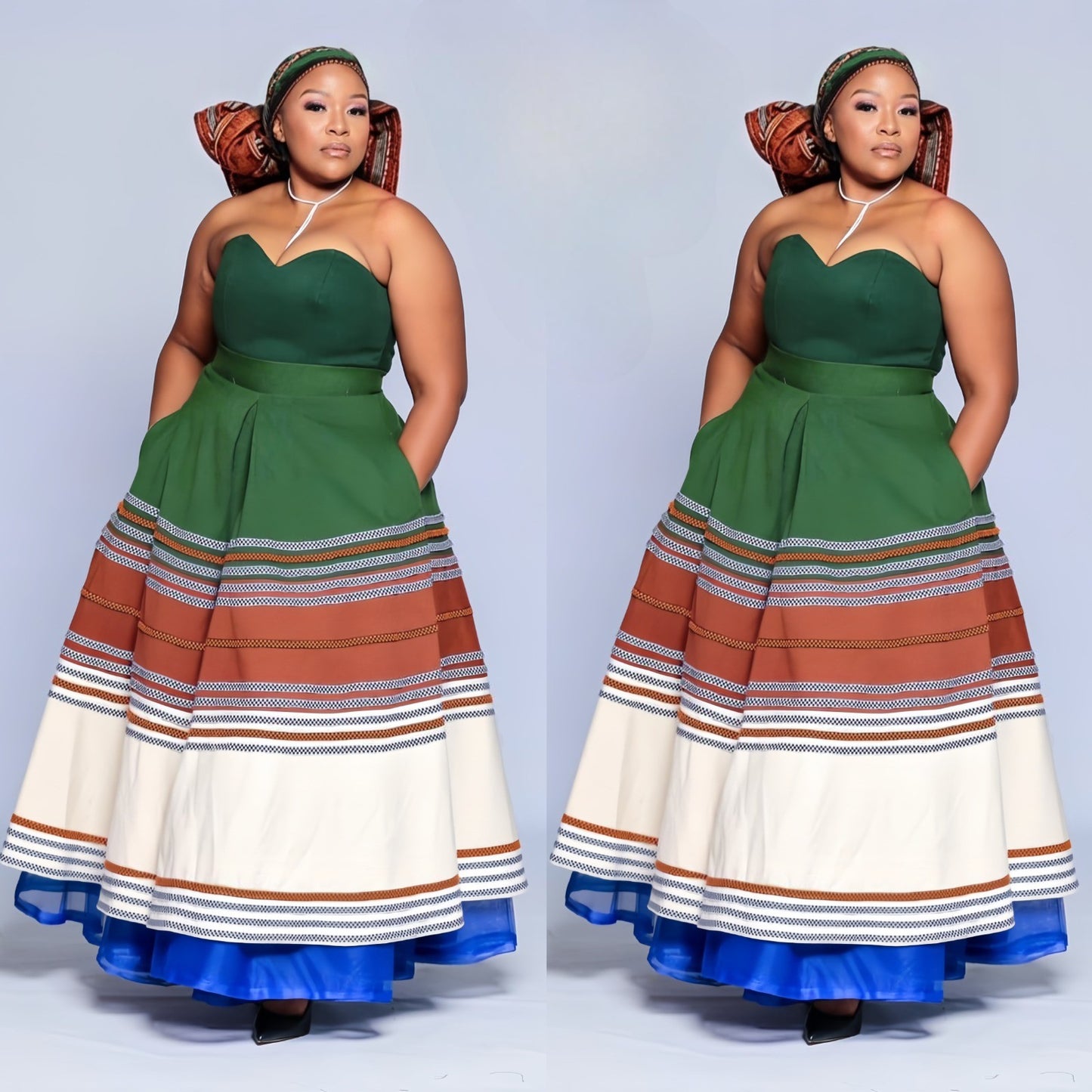 sleeveless african dress