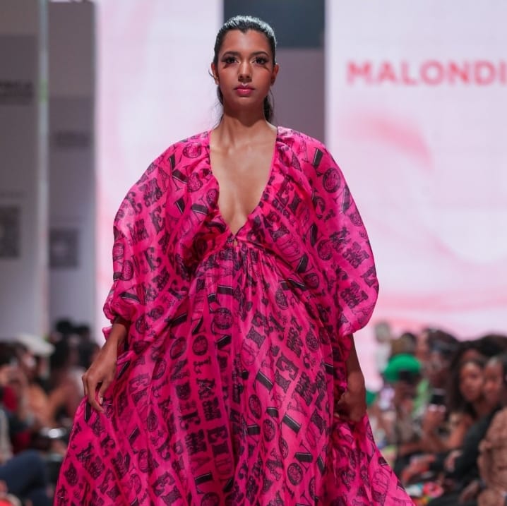 Pink Full length dress