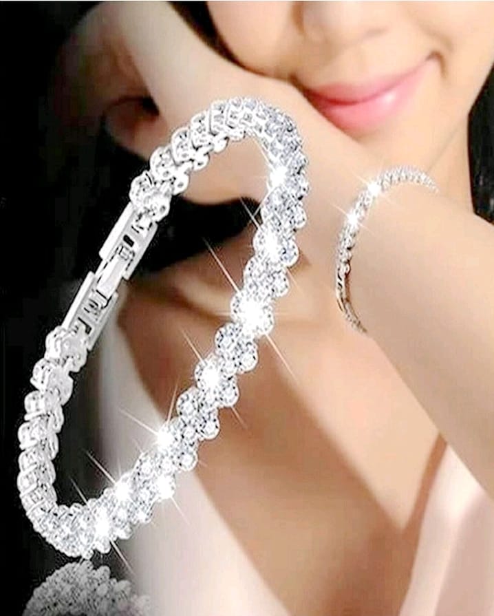 Bright silver sterling bracelet