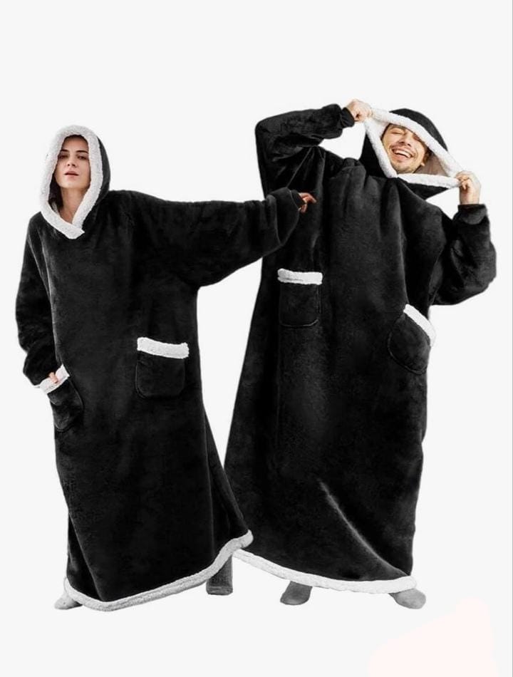 pocket hoody warm and soft sleepware