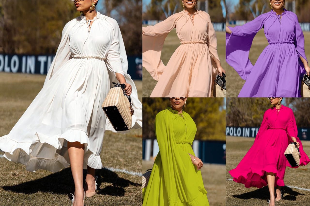 Balloon sleeved Relaxed Dress