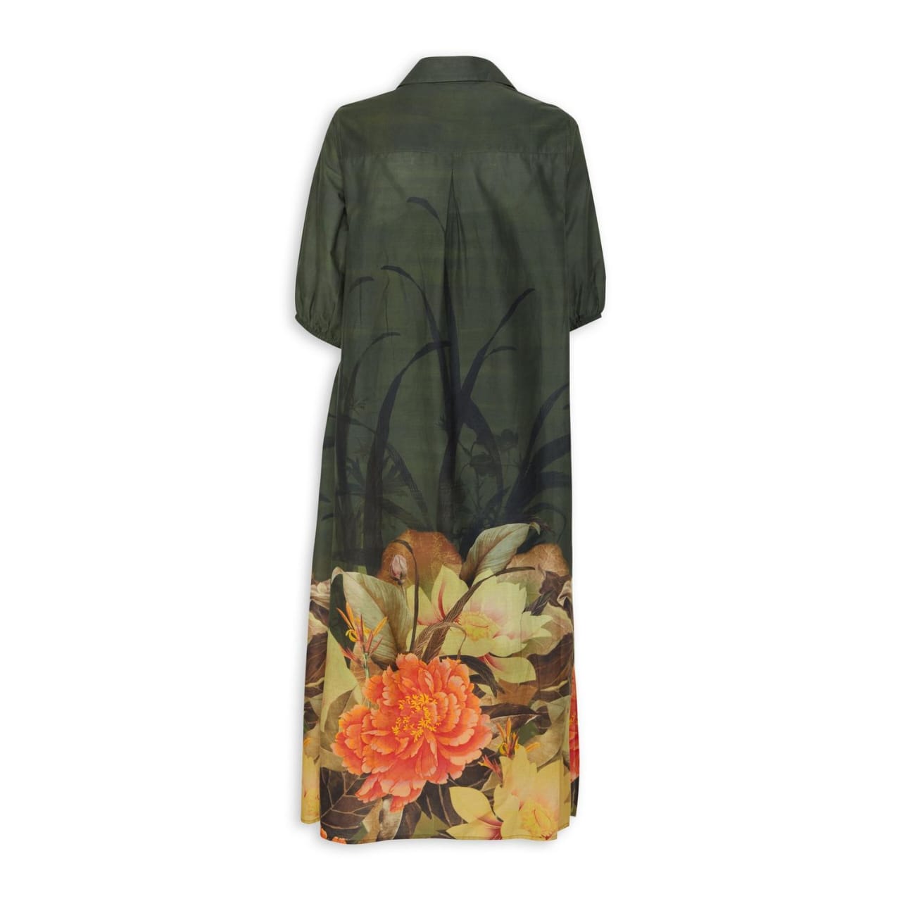 Green Floral dress