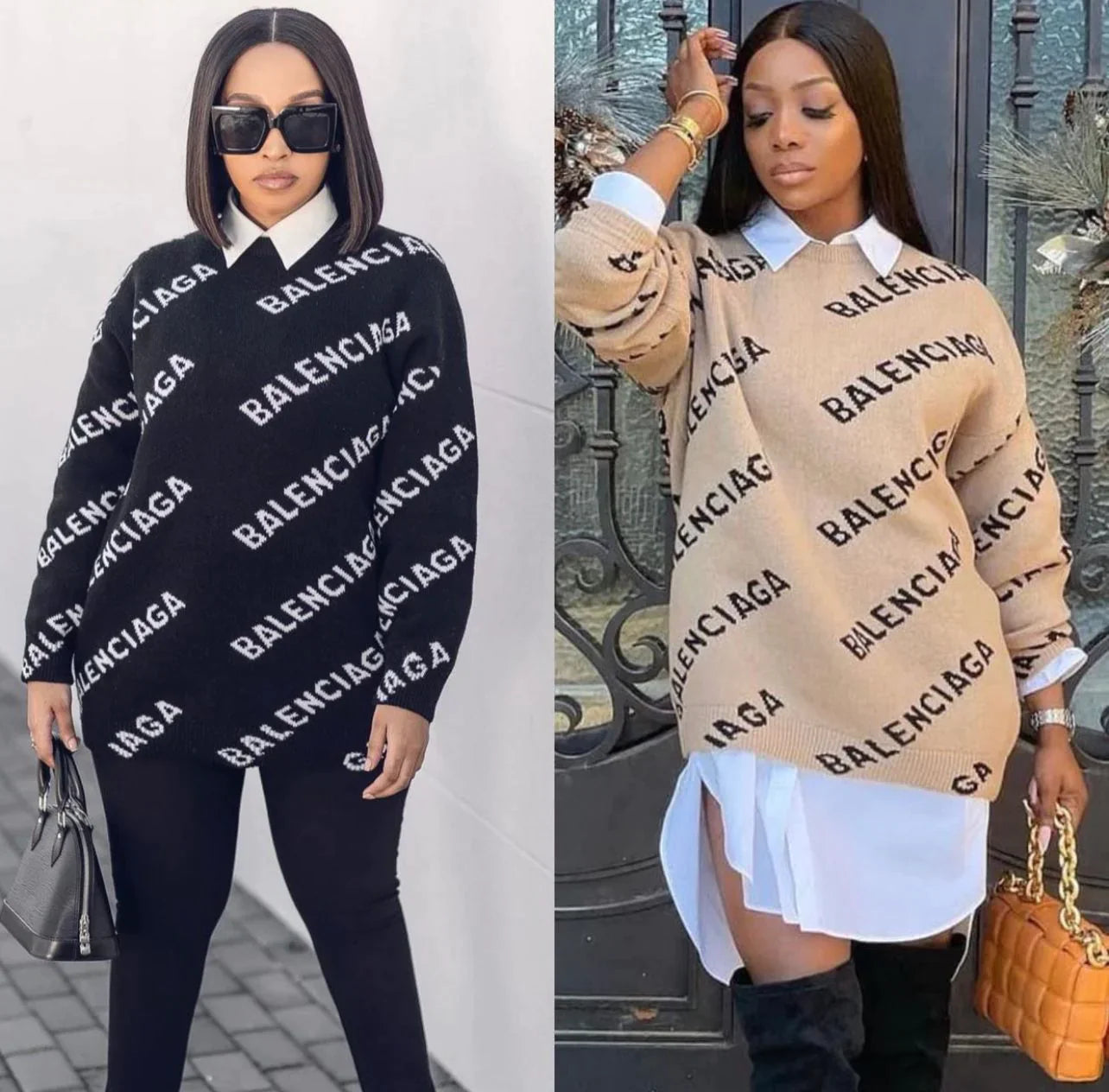 Balenciaga top oversized sweater