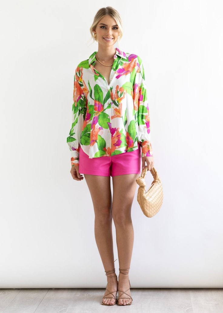 Tropical Leaf Shirt & short